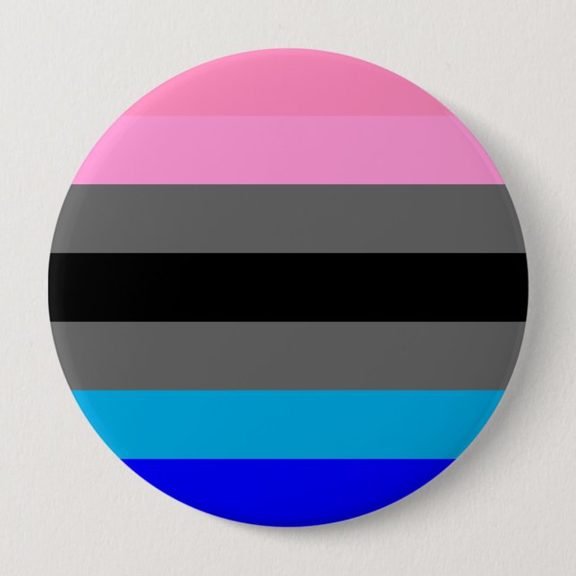 Badge Rond 10 Cm Drapeau de la fierté Ambonec (Devant)