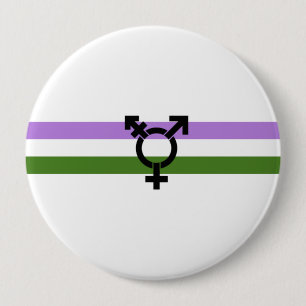 Badge Rond 10 Cm Drapeau de la fierté de genre