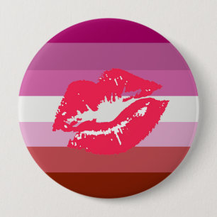 Badge Rond 10 Cm Drapeau de la fierté lesbienne