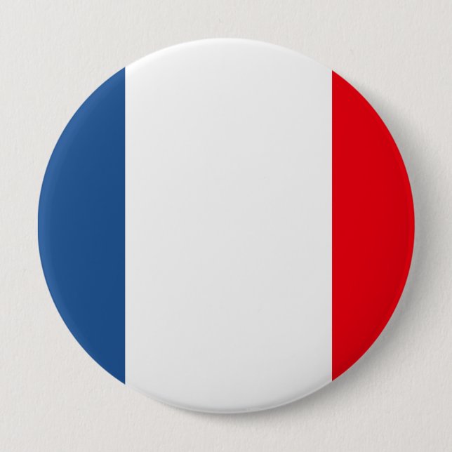 Badge Rond 10 Cm Drapeau de la Martinique (Devant)