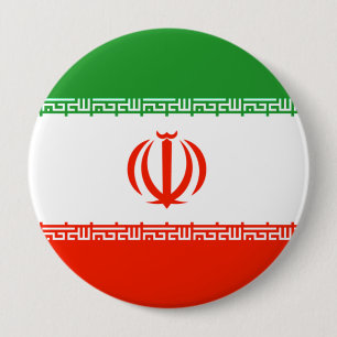 Badge Rond 10 Cm Drapeau de l'Iran