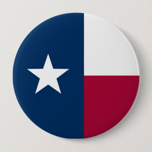 Badge Rond 10 Cm Drapeau d'état du Texas