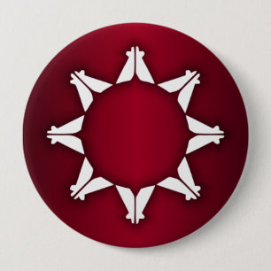 Badge Rond 10 Cm Drapeau d'Oglala Lakota