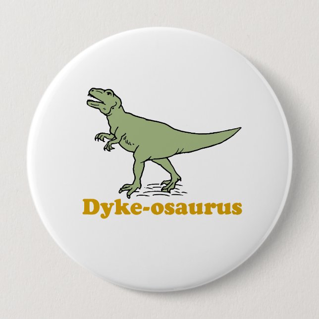 Badge Rond 10 Cm Dyke-osaure (Devant)