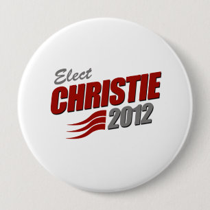 BADGE ROND 10 CM ÉLISEZ CHRIS CHRISTIE