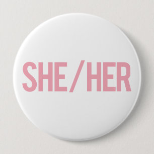 Badge Rond 10 Cm Elle/ses boutons