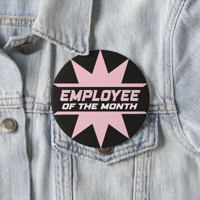 Badge Rond 10 Cm Employé du mois (En situation)
