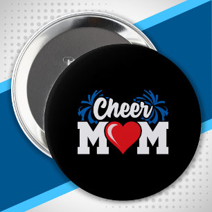 Badge Rond 10 Cm Encourage Maman - Cheerleader de Lycée - Cheerlead