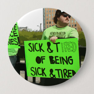 Badge Rond 10 Cm Épingle de sensibilisation à la maladie de Lyme Si