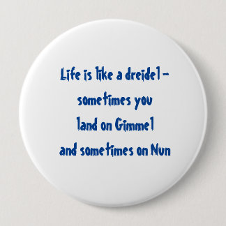 Badge Rond 10 Cm Épingle Hanouka