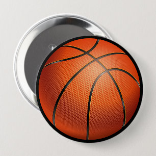Badge Rond 10 Cm Épinglette de fan de basket-ball 3D Cool pour joue
