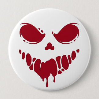 Badge Rond 10 Cm Épouvantable Patch Pin de Visage Sanglant Hallowee