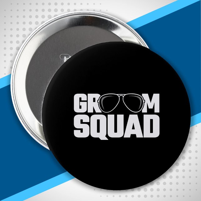 Badge Rond 10 Cm Équipe de basket-ball du groupe Groomsman (Créateur téléchargé)