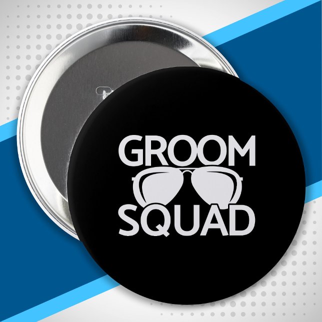 Badge Rond 10 Cm Équipe de basket-ball du groupe Groomsman (Créateur téléchargé)
