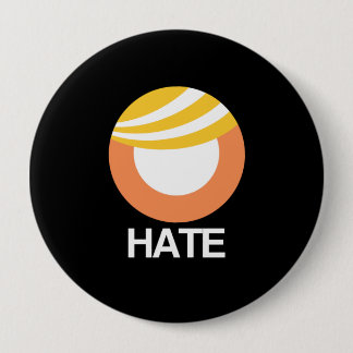 Badge Rond 10 Cm ESPOIR (Obama) contre la HAINE (atout)