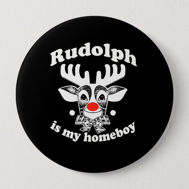 Badge Rond 10 Cm est mon Homeboy (Devant)