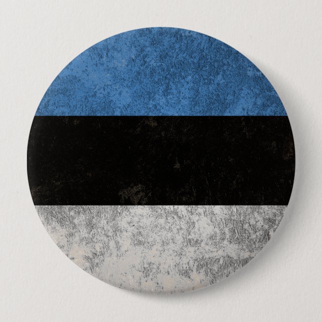 Badge Rond 10 Cm Estonie (Devant)