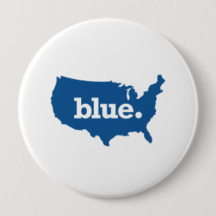 Badge Rond 10 Cm États américains bleus