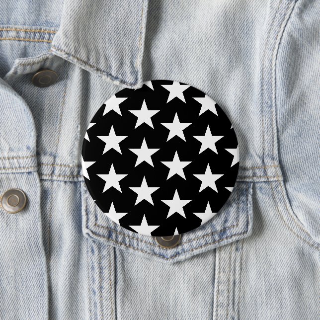 Badge Rond 10 Cm Étoiles Motif 11 (En situation)