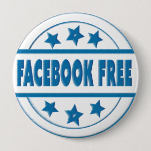 Badge Rond 10 Cm Facebook social libèrent votre insigne rond fait