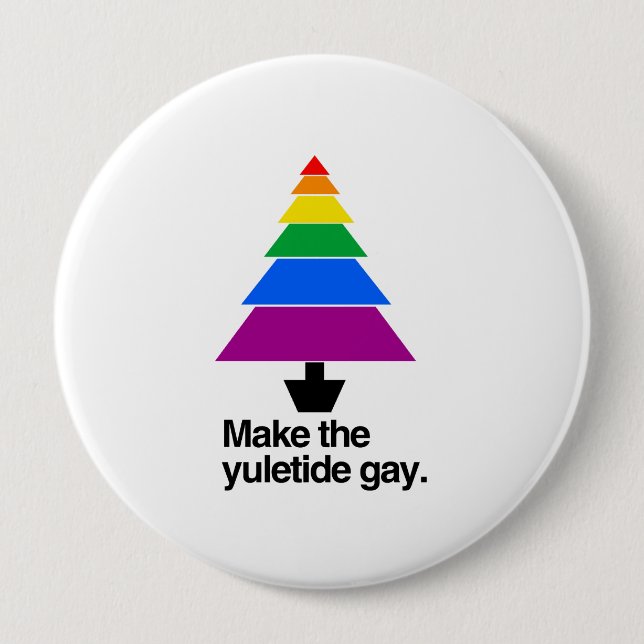 Badge Rond 10 Cm FAIRE DU GAY YULETIDE -.png (Devant)