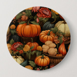 Badge Rond 10 Cm Fête d'automne
