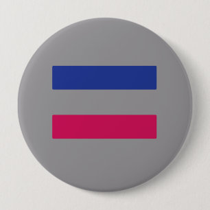 BADGE ROND 10 CM FIERTÉ ANDROGYNE