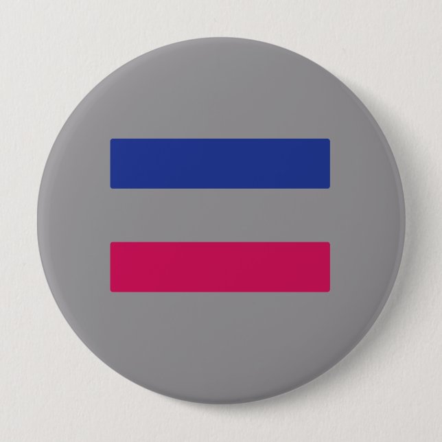 BADGE ROND 10 CM FIERTÉ ANDROGYNE (Devant)
