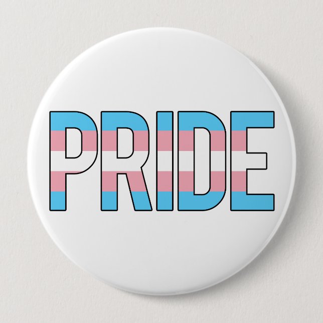 Badge Rond 10 Cm Fierté de transsexuel (Devant)