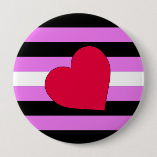 BADGE ROND 10 CM FIERTÉ EN CUIR DE FILLE
