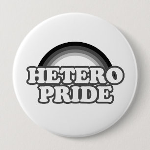 Badge Rond 10 Cm Fierté hétérosexuelle