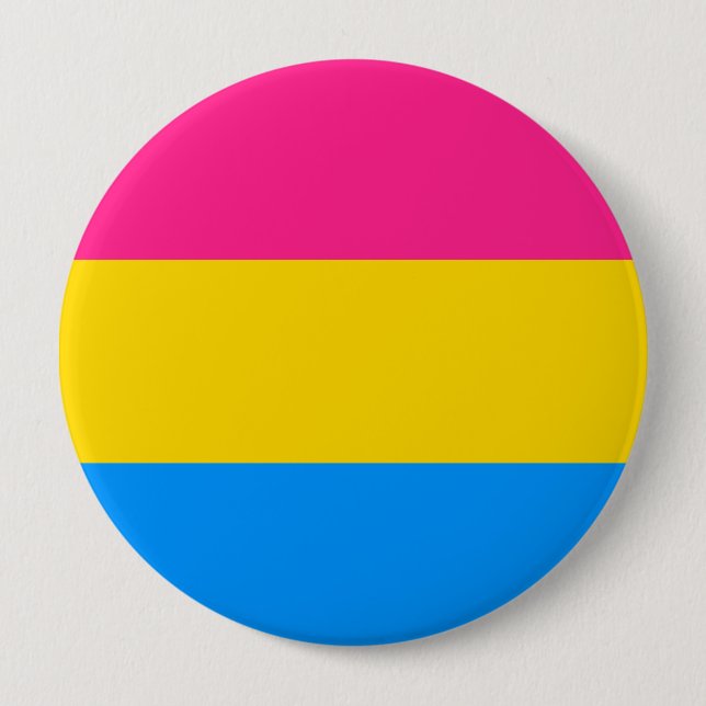 Badge Rond 10 Cm Fierté Pansexual (Devant)