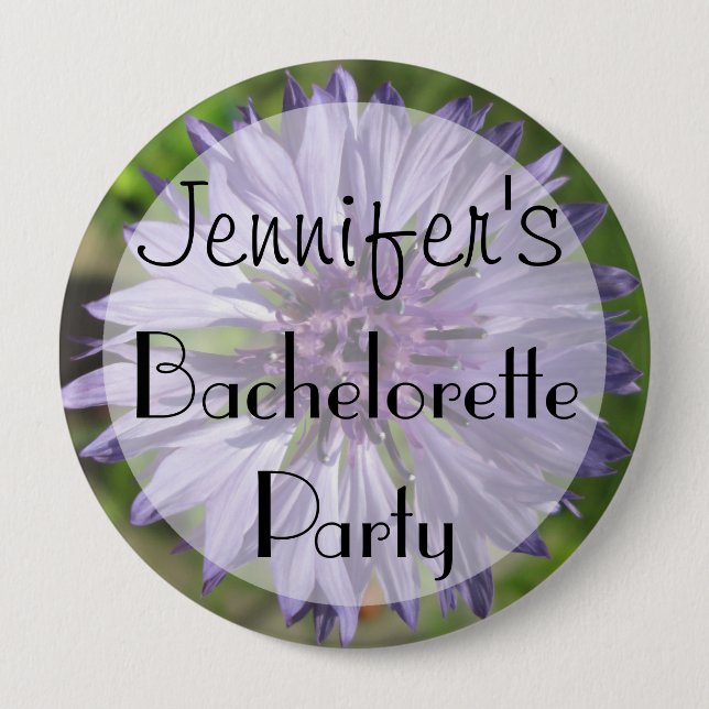 Badge Rond 10 Cm Flair - Bouton Lilac/Bachelor violet (Devant)