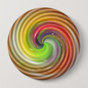 Badge Rond 10 Cm Flèche colorée Art Abstrait 2