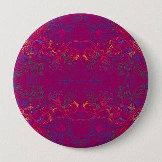 Badge Rond 10 Cm Floradore - Fuchsia
