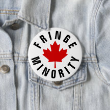 Fringe Minorité canadienne Feuille d'érable rouge