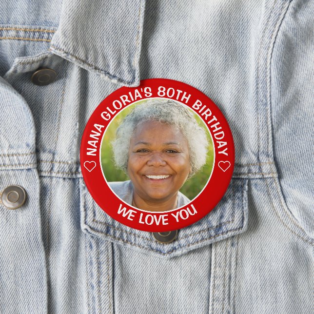 Badge Rond 10 Cm Fun Photo personnalisée Anniversaire Fête Favorise (En situation)