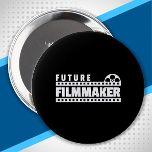 Badge Rond 10 Cm Futur réalisateur de cinéma indépendant producteur