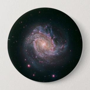Badge Rond 10 Cm Galaxie spirale M83 (NASA)