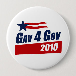 Badge Rond 10 Cm Gav pour le gouvernement 2010