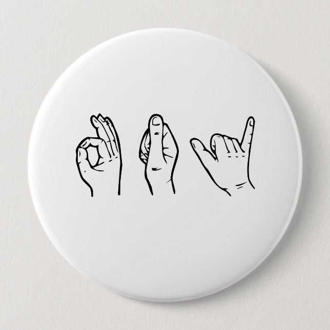 Badge Rond 10 Cm GAY EN LANGUE SIGNE -.png (Devant)