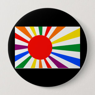 BADGE ROND 10 CM GAY PRIDE JAPONAIS
