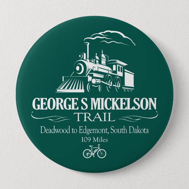 Badge Rond 10 Cm George S Mickelson Trail (RT) (Devant)