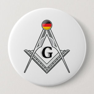 Badge Rond 10 Cm Gîte de franc-maçonnerie d'Allemagne