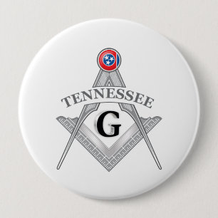 Badge Rond 10 Cm Gîte de franc-maçonnerie de l'état du Tennessee