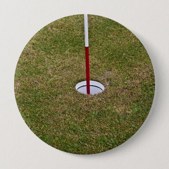Badge Rond 10 Cm Golf (Devant)