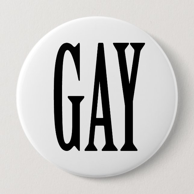 BADGE ROND 10 CM GRAND HOMOSEXUEL (Devant)