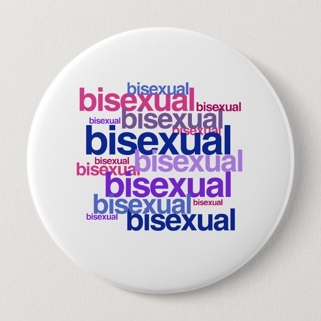 BADGE ROND 10 CM GROUPE BISEXUEL DE FIERTÉ - .PNG (Devant)