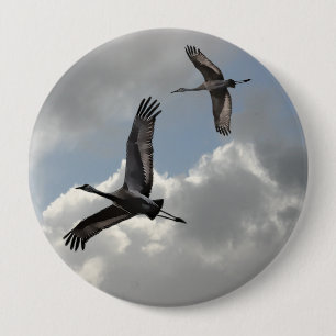 BADGE ROND 10 CM GRUES DE SANDHILL