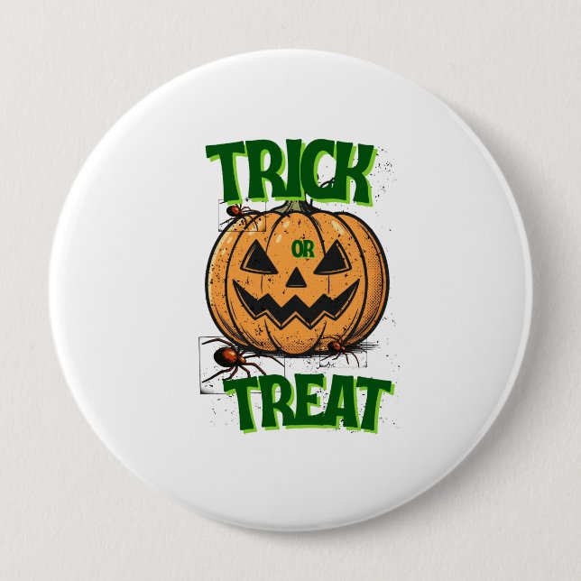 Badge Rond 10 Cm Halloween  (Devant)